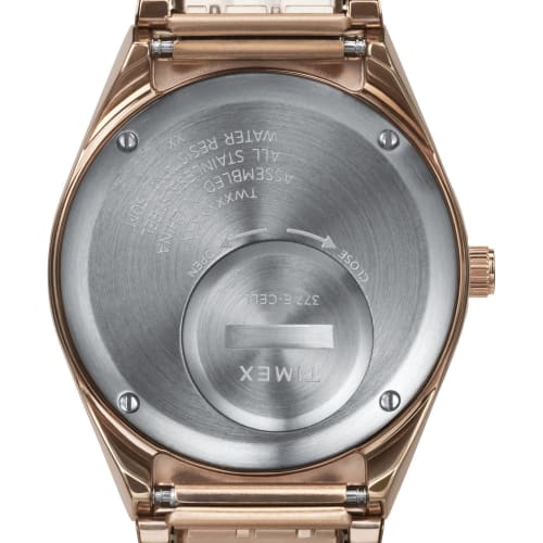 TIMEX Q Timex Women's Pink Dial Stainless Steel Acrylic Quartz Watch TW2W41000