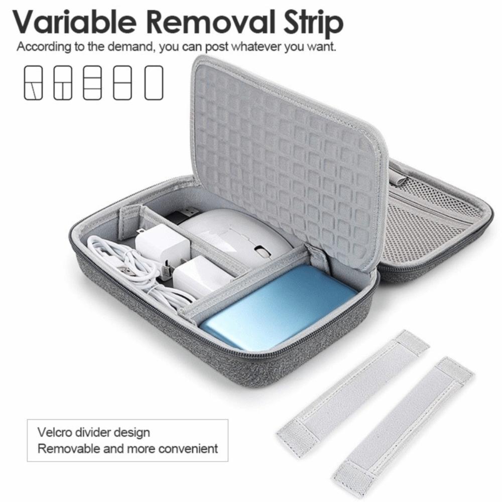 Large Capacity Digital HDD Flash Drive Pouch Hard Case Portable Storage Bag  Cable