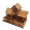 Multiple Holes Bird Hanging Feeder Rustic Style Birdhouse Nesting Feeding  Yard Decoration