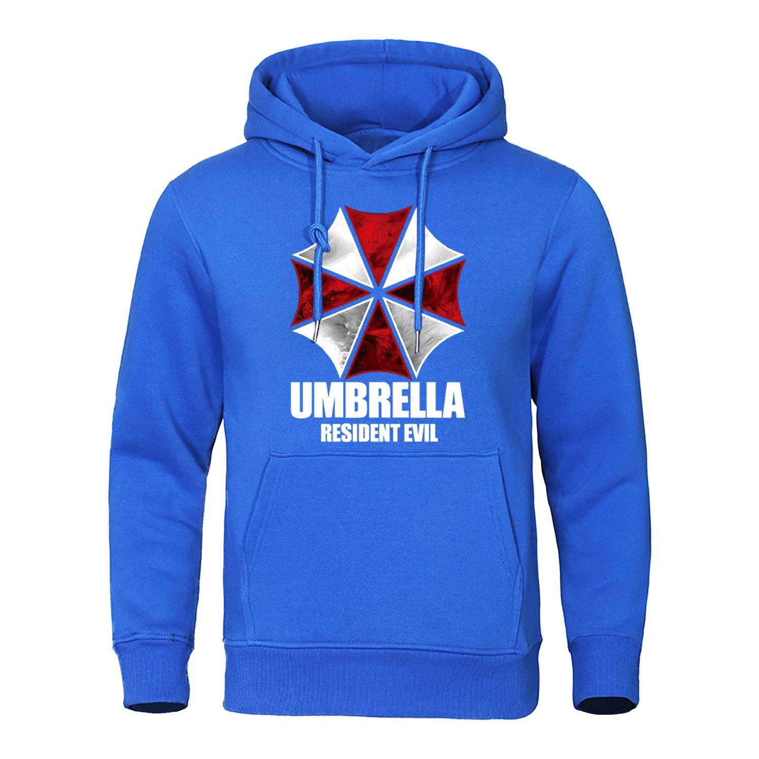 

Красный и белый защитный зонтик толстовка мужская свободная толстовка модный пуловер толстовка свободная одежда M