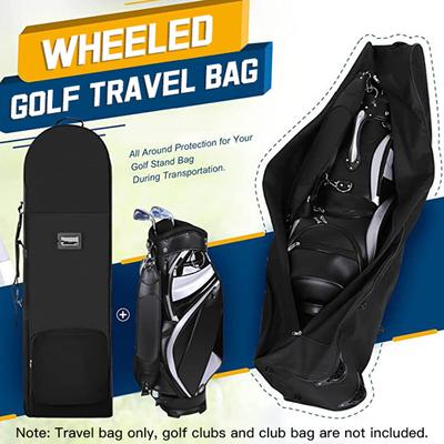 Golf Travel Bag with Wheels Outdoor Wheeled Golf Travel Cover Bag