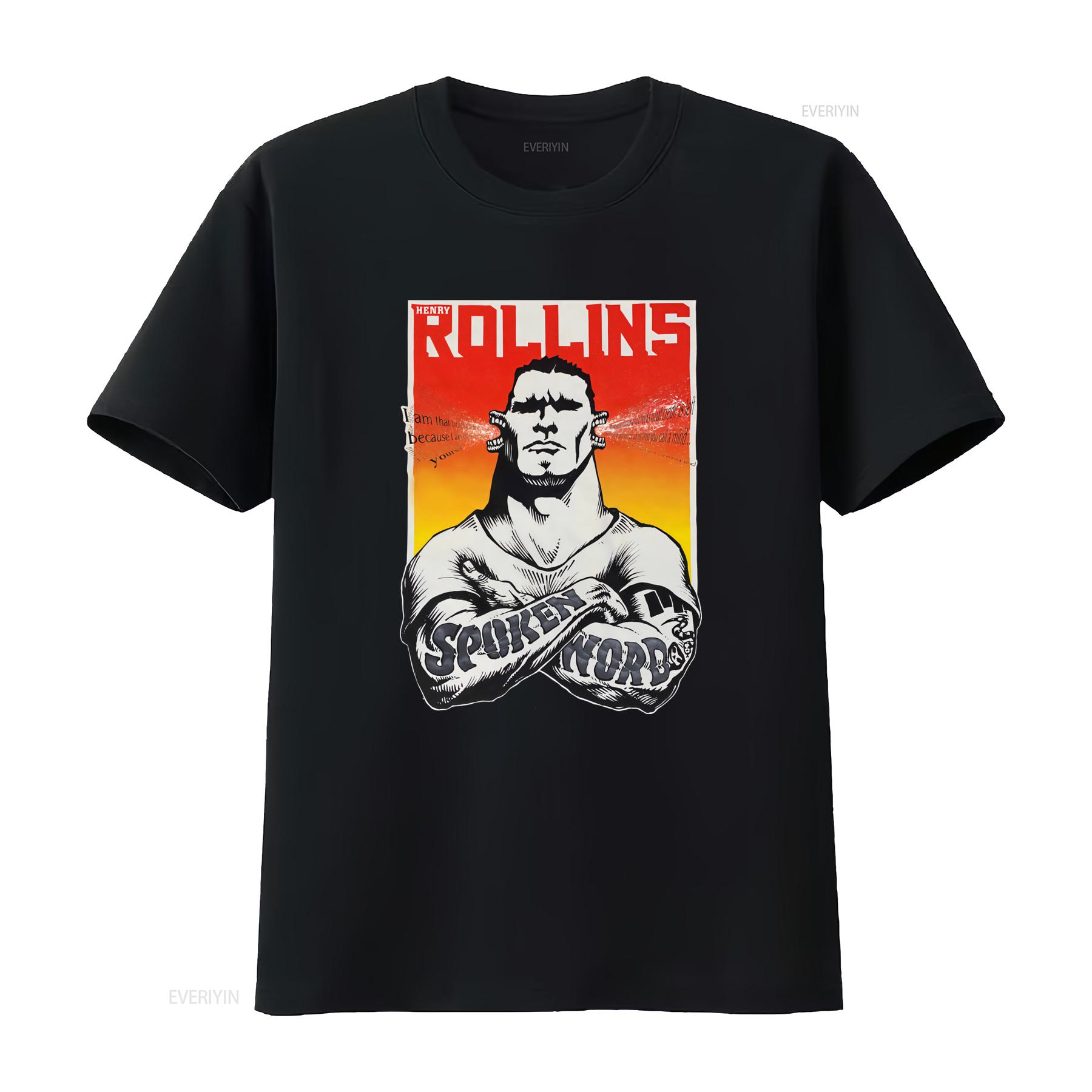 

Vintage 90s Henry Rollins Spoken Word Music T Shirt All Sizes Available NG2025 vintage Washed graphic Unisex homme Stylish 4XL