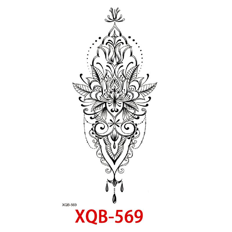 Small Full Arm Tattoo Sticker, Flower Letters, Plain Flower Tattoo Sticker Tattoo