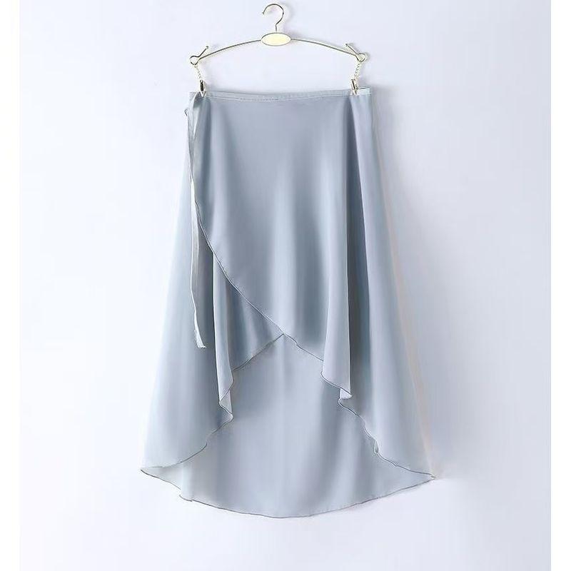 

Балетная юбка Юбка из марли Женская Быстросохнущая Дышащая Эластичная На шнуровке Цельная юбка Платье для классических танцев Юбка для йоги и фитнеса Новинка Gray Blue One size