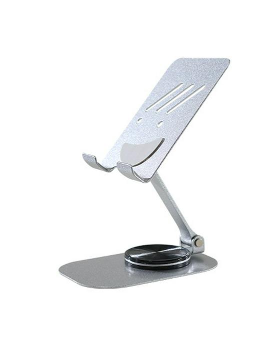 

Carbon Steel Foldable Phone Stand for Desktops - Ideal for Live Broadcasts and Offices