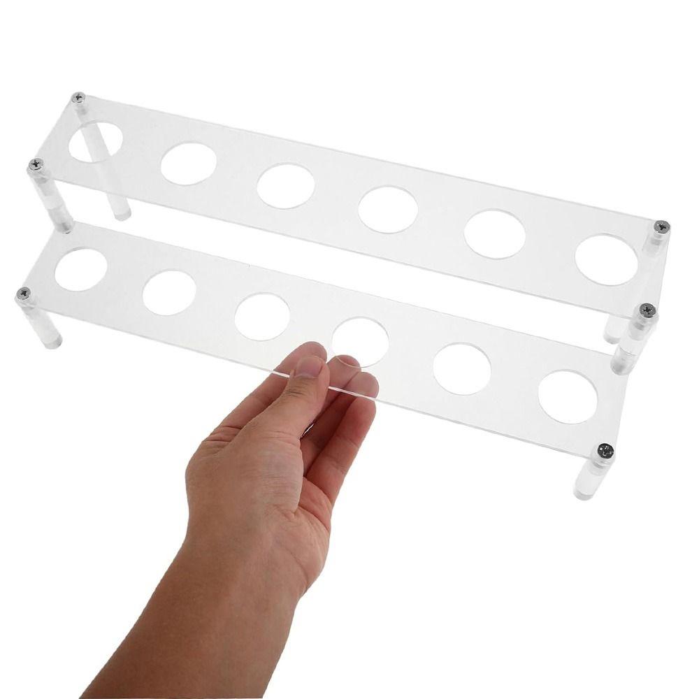 12 Holes Clear Cones Display Holder Thick Desktop Desserts Organizer Christmas