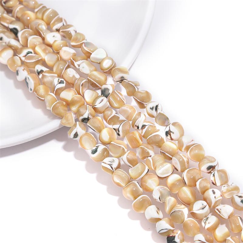 55Pcs Natural Colored Horseshoe Snail Irregular Leather Small Stone Beads For DIY Necklace Bracelet Earrings Jewelry Making