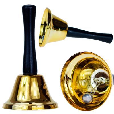 TG51863 Weihnachtsmann-Glocke Metall Gold Kostüm Weihnachtsmann-Kostüm