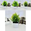 Modern Artificial Green Plant Potted Decor For Home Office And Tabletop Display