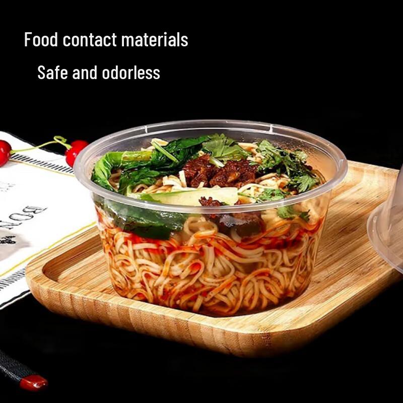 Disposable Round Transparent Takeout Food Containers