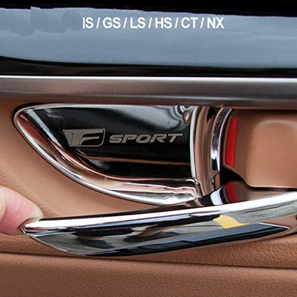 Lexus General Purpose Inner Door Handle Cover Stainless Steel Car Interior Door Knob Plate Plated Garnish LEXUS General Purpose IS GS LS HS CT NX