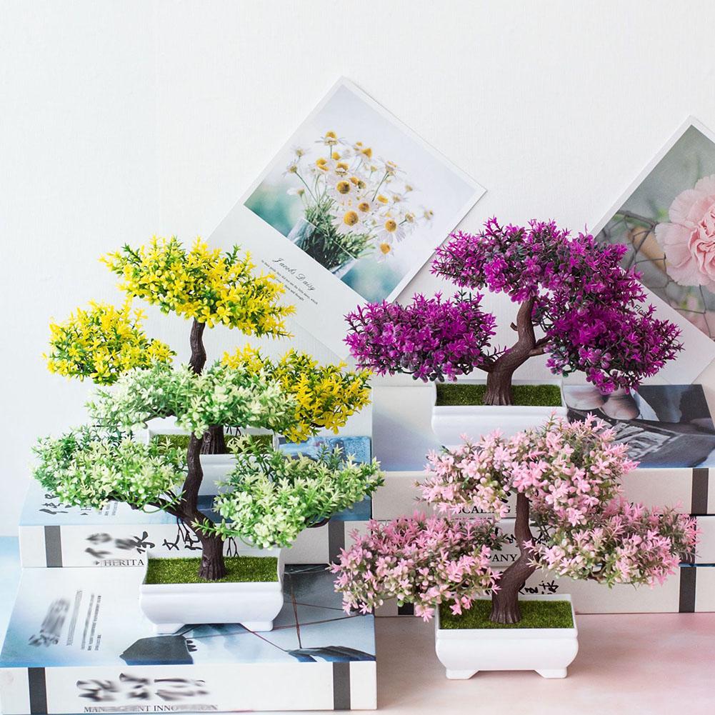 1ks Umělý květ Borovice Rostlina Fotografie Rekvizita Svatební domov Bonsai Dekor? Vánoční ozdoba