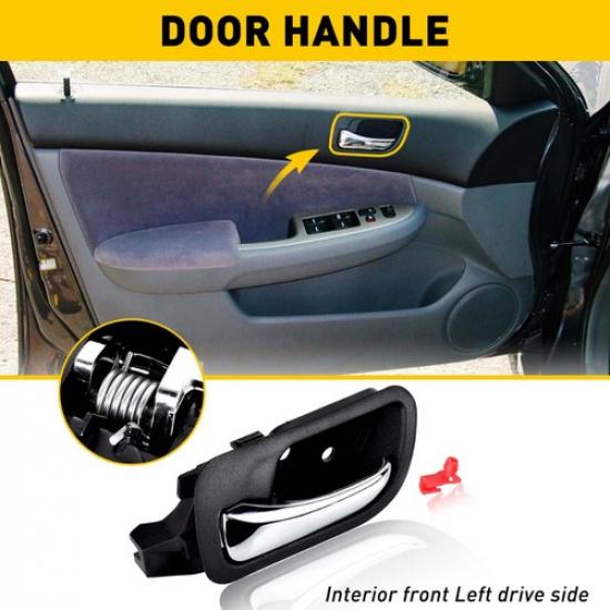 

Front ide Taupe Door Handle Driver Side LH Left for 03-07 Honda Accord Sedan