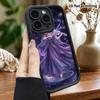 Phone Case: 2D Flat Design for iPhone 13 Pro To 18, Tiered Protective Case, Girl Playing Violin Under Starry Sky, Christmas and Halloween Gifts