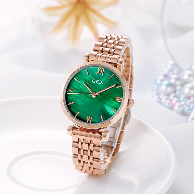 Steel Belt Watch Women'S Simple Temperament Fashion Versatile Waterproof Quartz Casual Watch