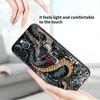 Case For Apple iPhone 14 11 13 7 12 Pro 7 XR XS Max 8 Plus 6 14Pro Black Soft Phone Coque Funda Fashion Chinese Vintage Dragon