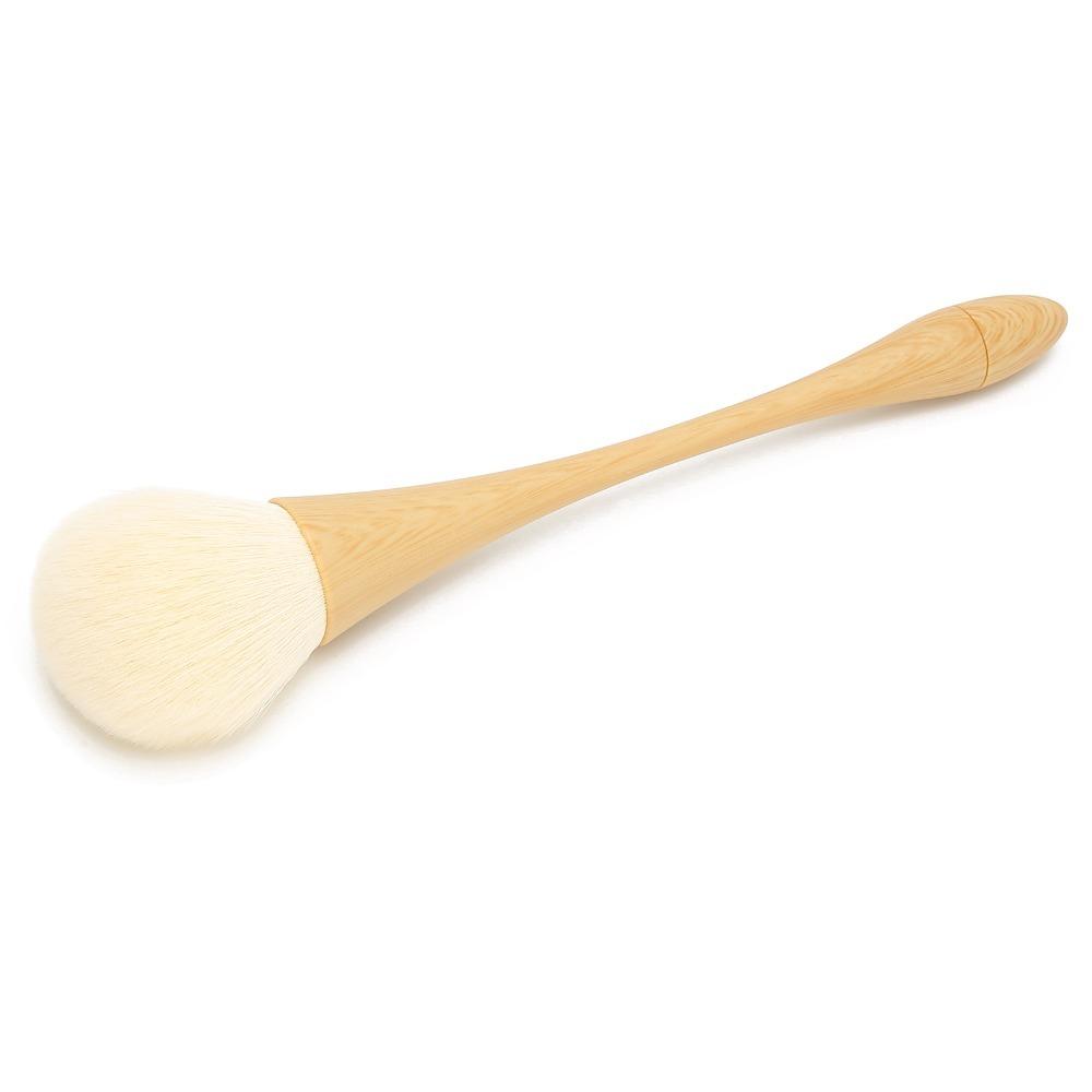 Effective Cleaning Nylon Hair Nail Dust Brush Wooden Handle Soft Fluffy Nail Cleaning Brush Nail Dust Removal Brush Makeup Tool