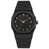Men's Arabic Numerals Black Matte Quartz Watch