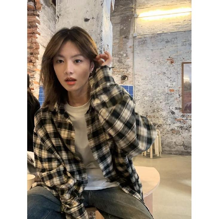 Koszula z długim rękawem w stylu japońskim Hong Kong 2024, luźna koszula chłopięca, letnia, modna, uniwersalna, swobodna, marynarka