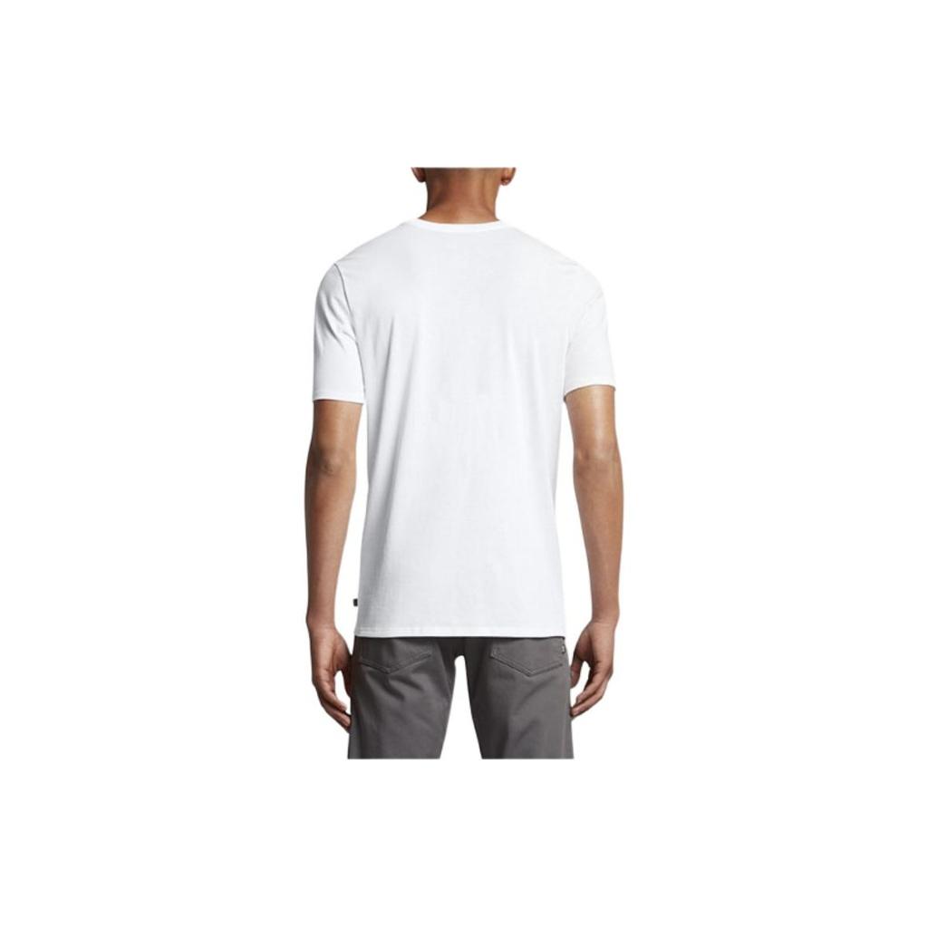 Nike SB Logo Print Rundhals-T-Shirt Herren Oberteile Weiß 821947-100