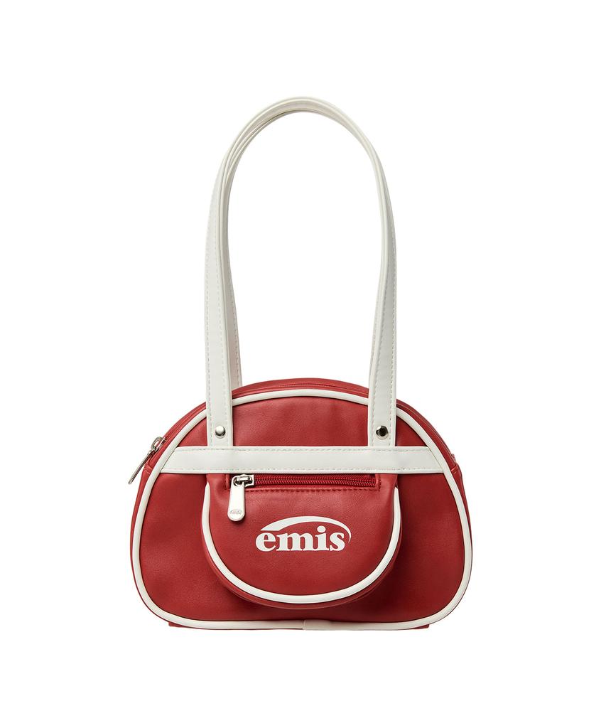 Emis Vintage Mini Bowling Bag-Red