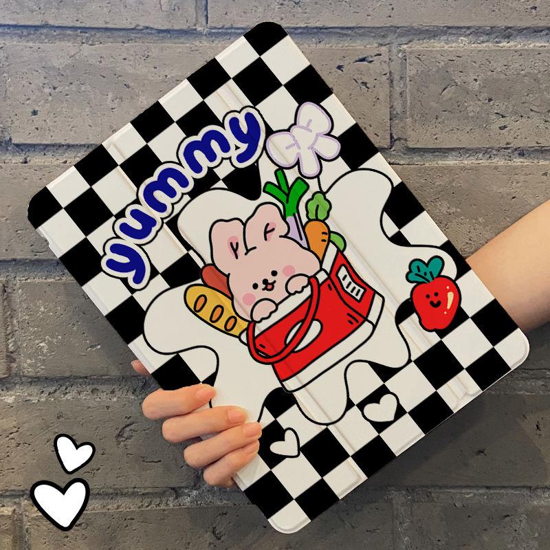 For iPad Air4th 10.9 Inch 2021 Pro11 Pro12.9 2021 iPad 10.2 (Gen 9/8/7) iPad Air 5/4/Mini 6/Pro 11/Pro 12.9 Magnetic Smart Flip Case Cover Cute Bear