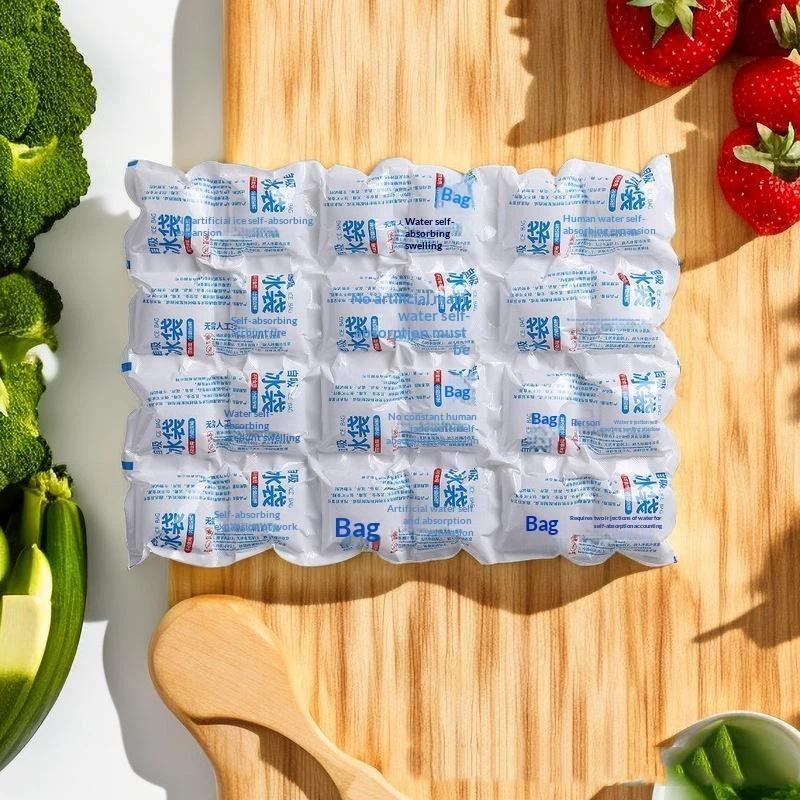 Self Chilling Reusable Gel Ice Pack For Food And Drinks Storage Ultra Absorbent For Office School Picnic Trips