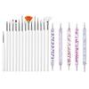 5/20Pcs Nail Art Brush Design Tip Painting Drawing Carving Dotting Pen Professional Nail Brushes Set Nail Art Manicure Tools