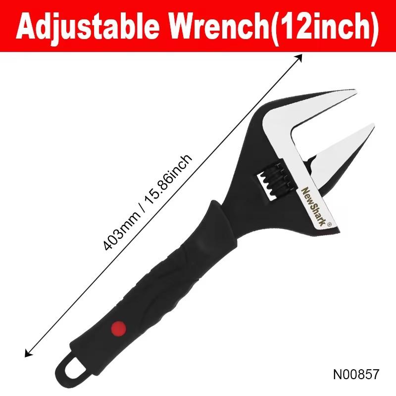 6/8/10/12 inch Adjustable Spanners Measuring Wrenches Hole-opening Spanners Household Workshop Multifunction Hand Repair Tools