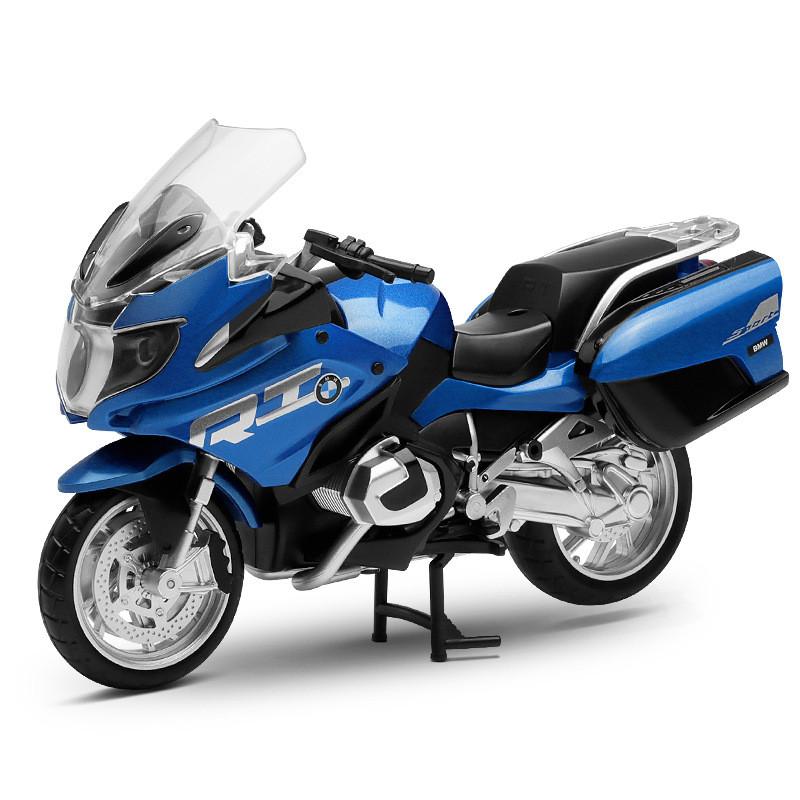 Blue Alloy Simulation Motorcycle Model Toy For Collection Display And