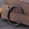 Edelstahl Wikinger Rabe Armband für Männer Nordisches Armband mit Holzbox Nordischer Stil Geschenk