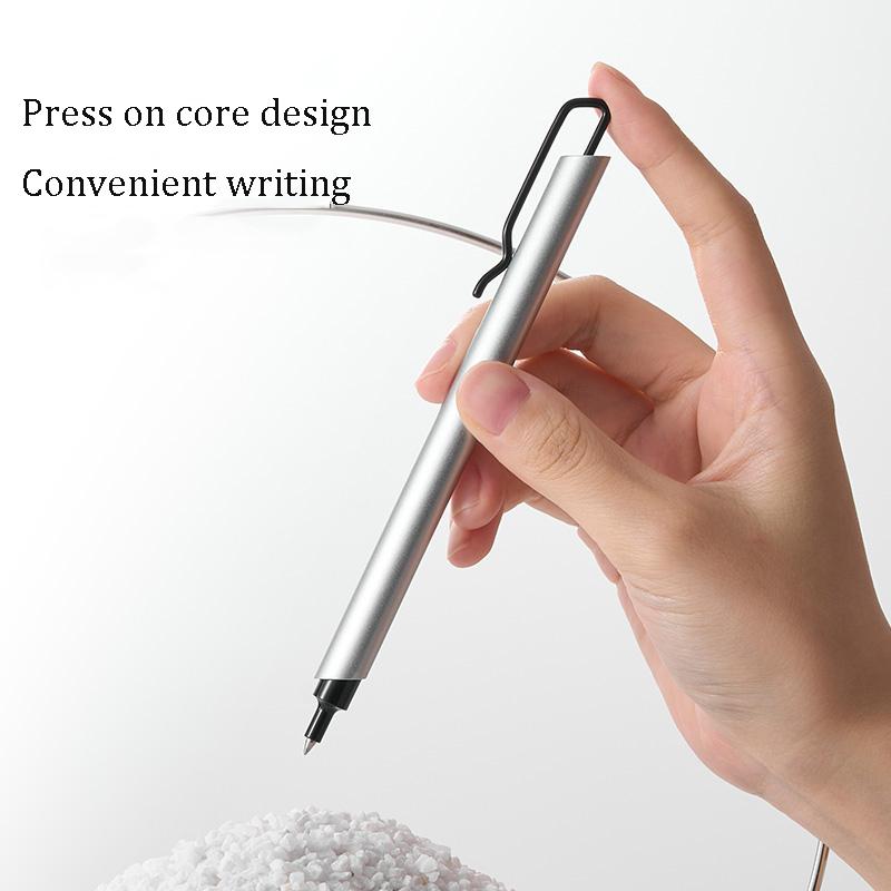 Kaco Metal Gel Pen 0.5MM Black Ink Refills Luxury Ballpoint Pens Business Signature Stylos Pen Holder Design Stationery Supplies