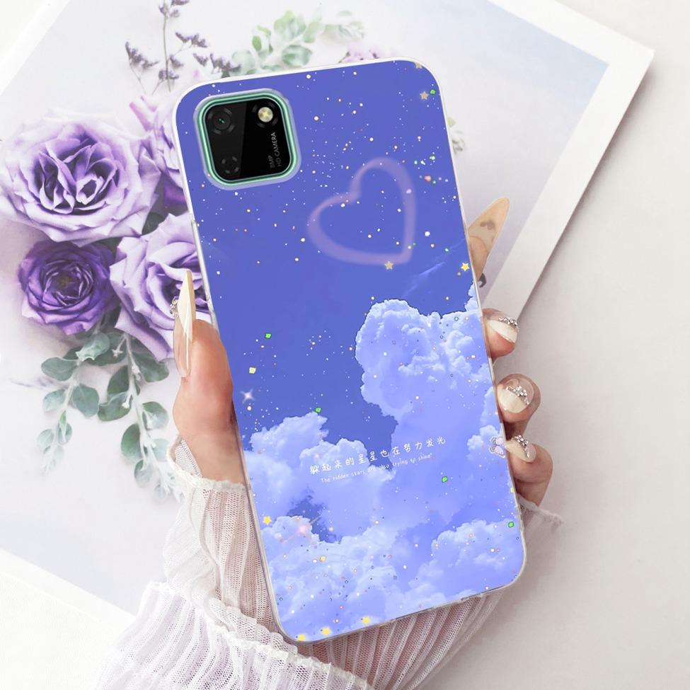 Transparent For Huawei Y5p Case DRA-LX9 Cute Cat Fashion Butterfly Funny Cool Painted Bumper Cover For Huawei Y5 P Casing