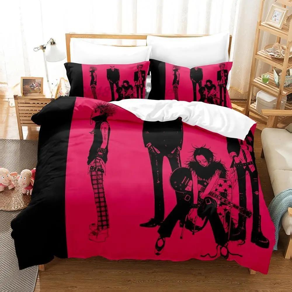 Kawaii Girls NANA Bedding Set Single Twin Full Queen King Size Bed Set Adult Kid Bedroom Duvet Cover Sets 3D Anime