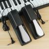 Damper Pedal, Sustain Pedal, Keyboard Pedal, Foot Pedal, Electronic Organ, Electric Piano, Sustain Pedal (Silver)