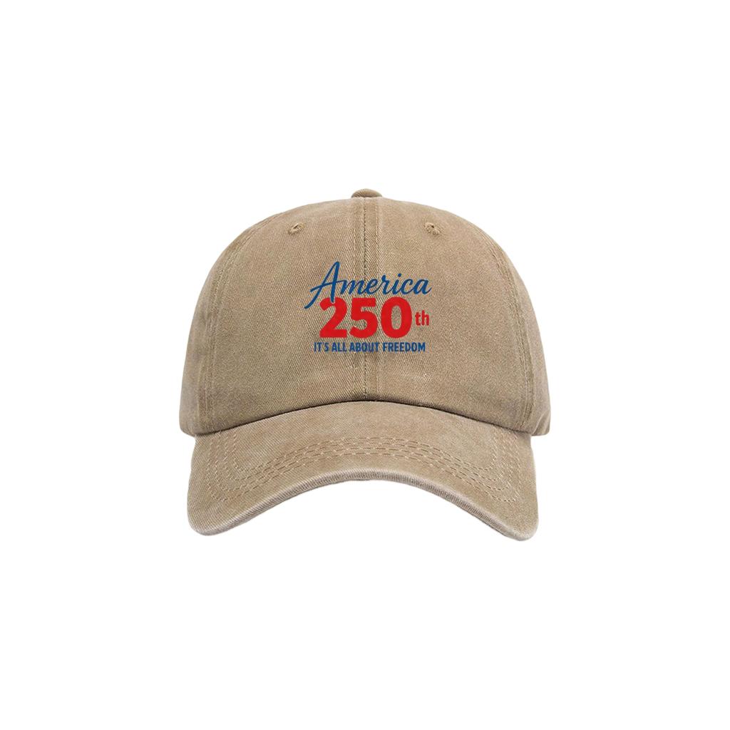 Printed Baseball Cap, Commemorating The 0th Anniversary Of The United States .