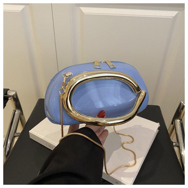 Clash Of Colours Design Personality Temperament Fashion Chain Crossbody Shoulder Small Square Women's Bags