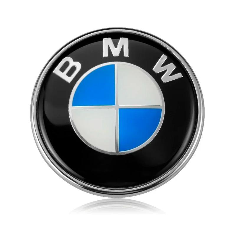2 Stück 82mm 74mm Auto Frontklappen-Emblem Heckklappen-Abzeichen Für BMW E46 E90 E60 F10 F11 F20 F30 F34 F01 G20 G21 G31 G60 X1 X3 X5 X7