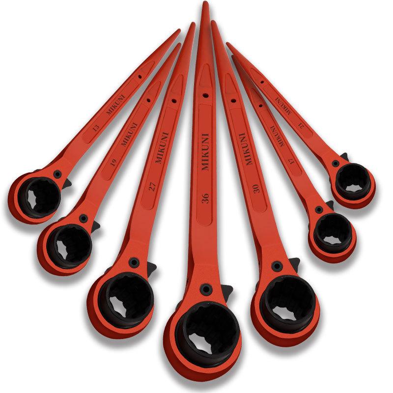 Reversible Ratchet Wrench Set with Torx Tool and Quick-Change Socket