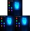 Stunning 3d Owl Led Desk Lamp With 7 Color Change Feature And Touch Art Controller