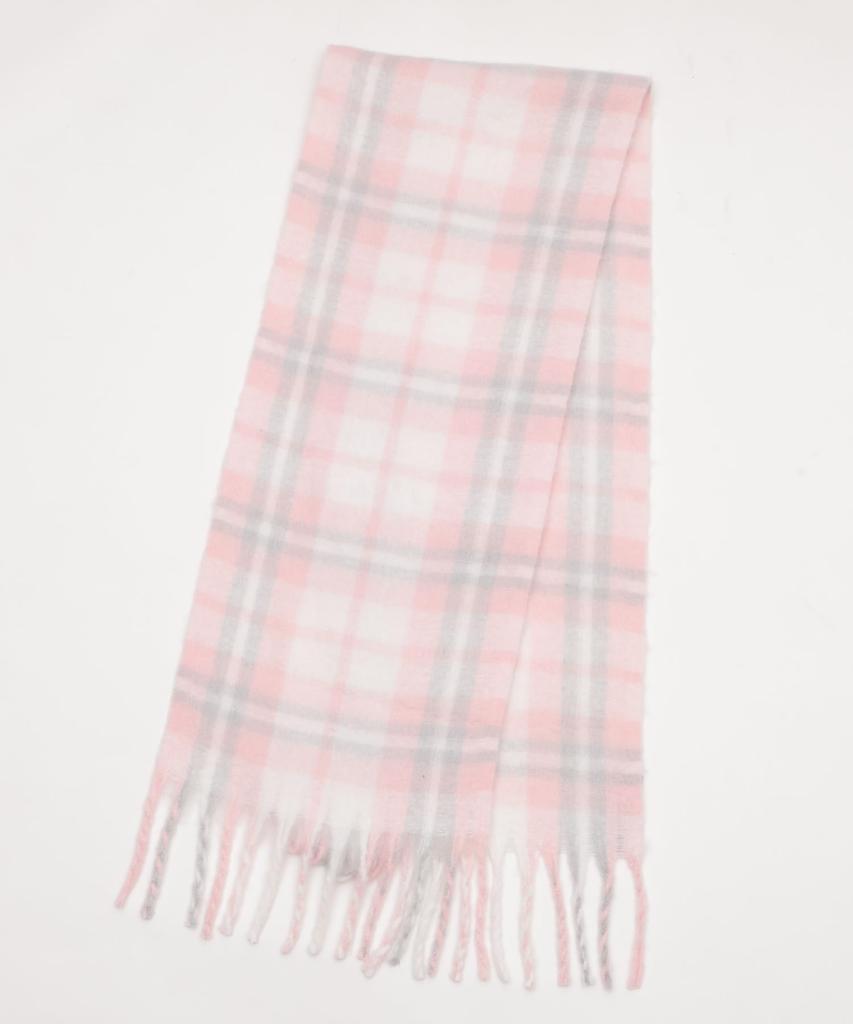 WEGO Unisex Fluffy Fringe Plaid and Solid Perfect for Middle High and Perfect As a a Classic Christmas and Size Type Pattern 5 Scarf/Shawl, Color,