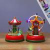 Leuchtendes Musikkarussell Riesenrad Weihnachtsornament Geschenk.
