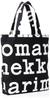 Torba bawełniana 047312 NOTKO LOGO BIAŁA [Marimekko] CZARNA/OFF [produkt]