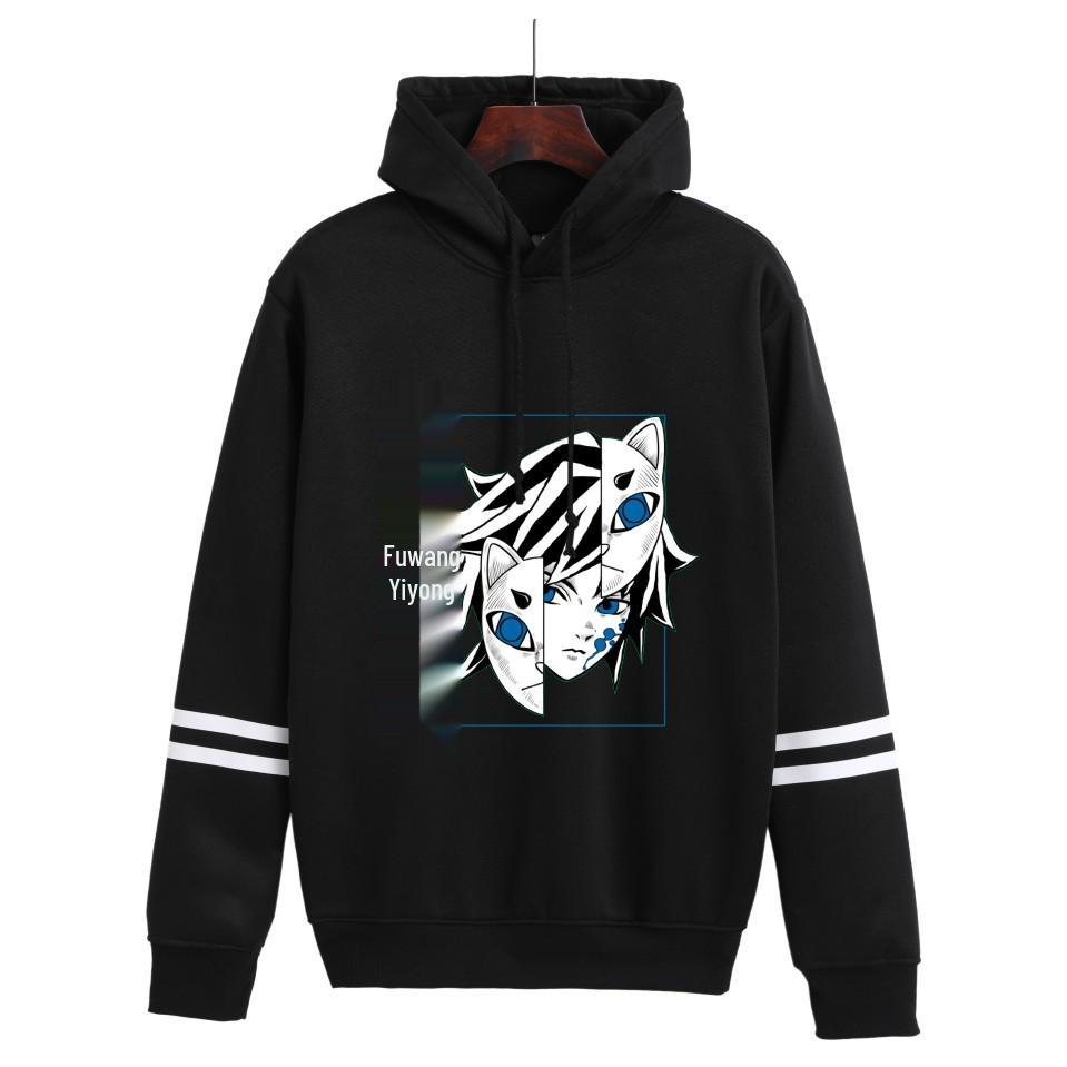 Trendy Autumn/Winter Demon Slayer Anime Unisex Double Pullover Hoodies