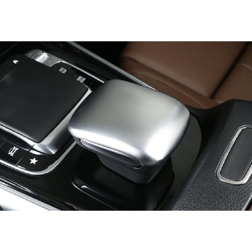 Car Central Console Gear Shift Knob Cover For Benz GLA W156 20- Matte Silver