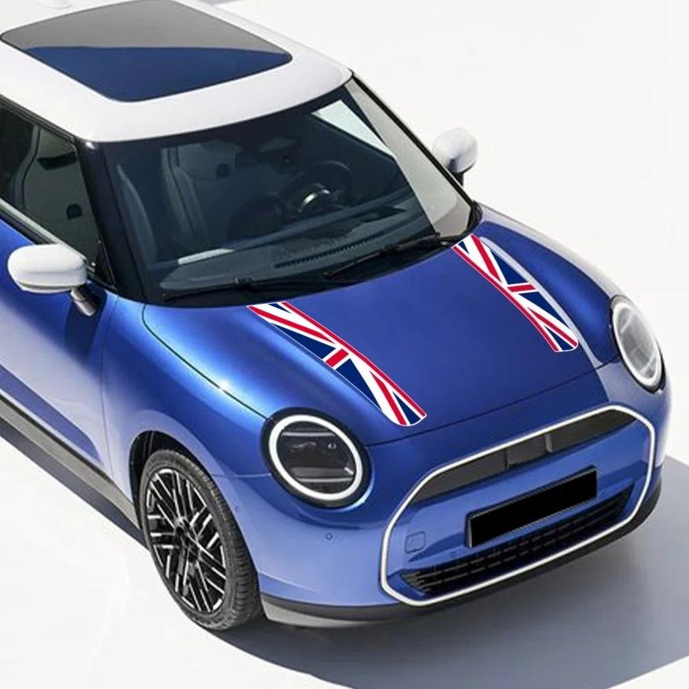 Union Jack Style Stripes Car Engine Hood Vinyl Stickers For MINI Cooper S R55 R56 F56 F55 F57 F60 R60 Countryman JCW Accessories