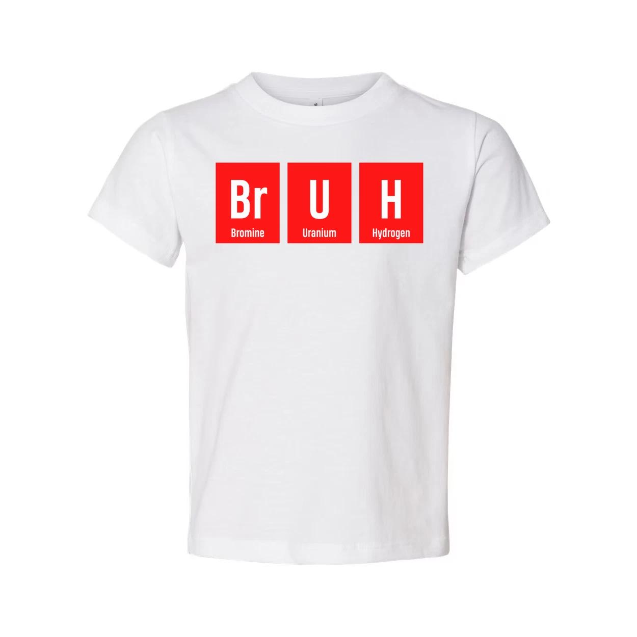 

Bruh Elements Chemistry T Shirt Unisex Adults Science Themed Tee With Br U H Blo 4XL