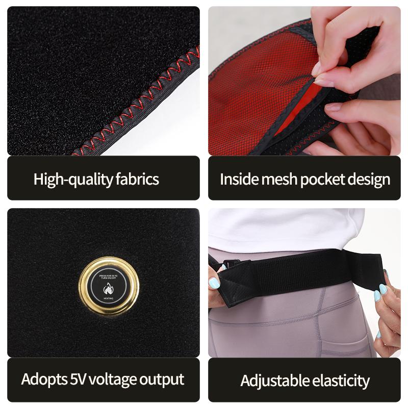 Portable Electric Heated Hip Massager Vibration Kneading for Sciatica Pain Relief Muscle Recovery Winter Warm Gear