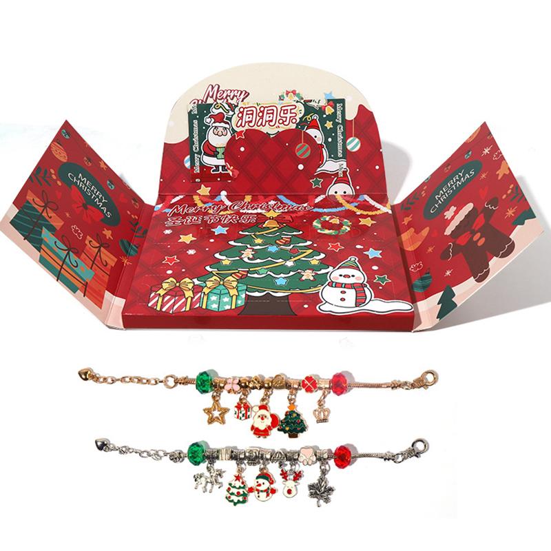 

Children S Christmas Creative Gift Bracelets Crochet Blind Boxes Handcrafted Beaded Bracelets Toy Gift Boxessouvenirs Part красный