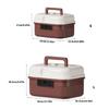 Private Document Storage Box With Combination Lock Water Resistant Construction Travel Ready ABS Durable Housing
